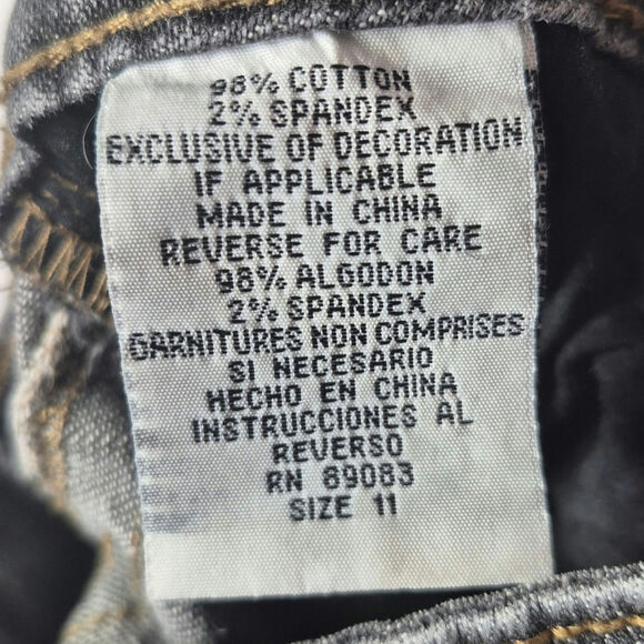 L.E.I Vintage Y2K "Ashley -Ultra Low Rise" Jeans Womens Size 11 - Picture 9 of 10